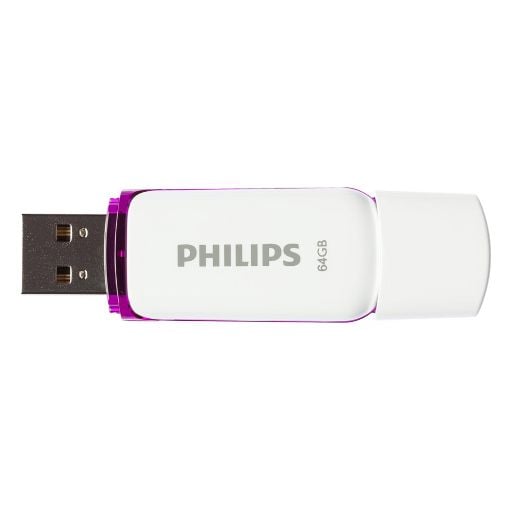 Εικόνα της Philips Snow 64GB USB 2.0 White/Magic Purple FM64FD70B/00