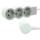 Εικόνα της Πολύπριζο Legrand 3 Θέσεων 5m White/Grey 694567