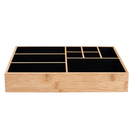 Εικόνα της Θήκη Οργάνωσης Καλλυντικών Estia Bamboo 9 Θέσεων 02-13127