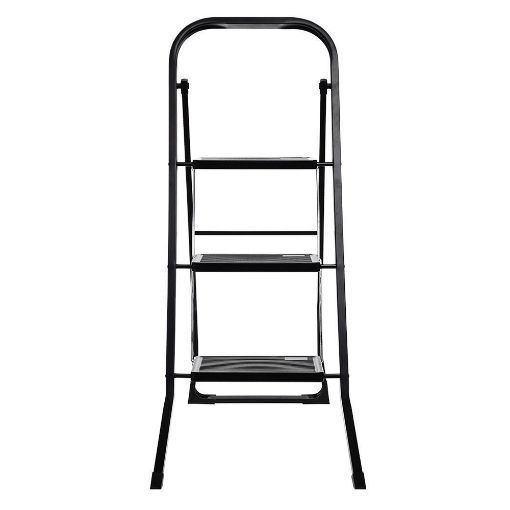 Εικόνα της Σκαλοσκαμπό Estia Neo Black με 3 Σκαλιά 46x71x105 cm 04-14711
