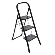 Εικόνα της Σκαλοσκαμπό Estia Neo Black με 3 Σκαλιά 46x71x105 cm 04-14711