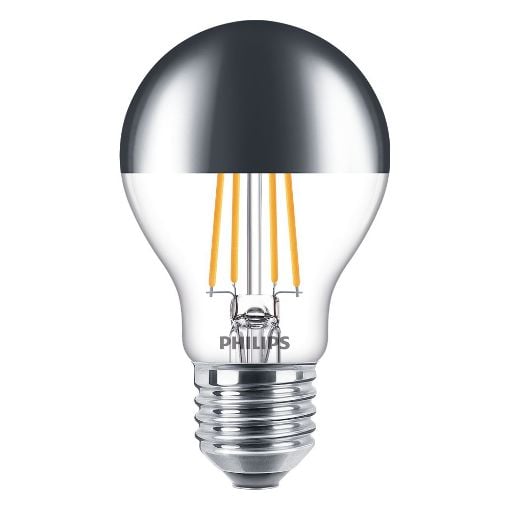 Εικόνα της Λάμπα LED Philips E27 Filament Dimmable Crown Mirror 2700K 650lm 7.2W Warm White 929001333501