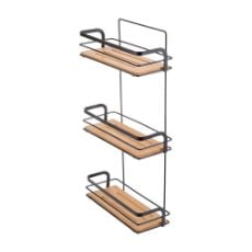 Εικόνα της Εταζέρα Estia Bamboo Essentials Μεταλλική Ίσια 3 Θέσεων 25.5x10.5x49 cm 02-12779