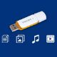 Εικόνα της Philips Snow 128GB USB 2.0 White/Sunrise Orange FM12FD70B/00