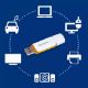 Εικόνα της Philips Snow 128GB USB 2.0 White/Sunrise Orange FM12FD70B/00