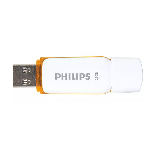 Εικόνα της Philips Snow 128GB USB 2.0 White/Sunrise Orange FM12FD70B/00