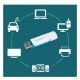 Εικόνα της Philips Snow 16GB USB 3.0 White/Ocean Blue FM16FD75B/00