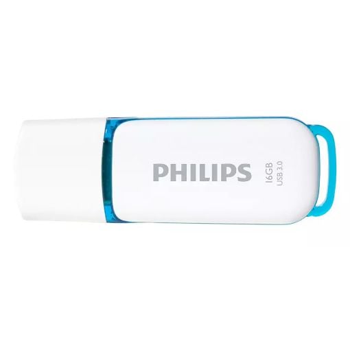 Εικόνα της Philips Snow 16GB USB 3.0 White/Ocean Blue FM16FD75B/00