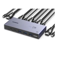 Εικόνα της Ugreen CM692 KVM Switch HDMI/USB Grey 25961