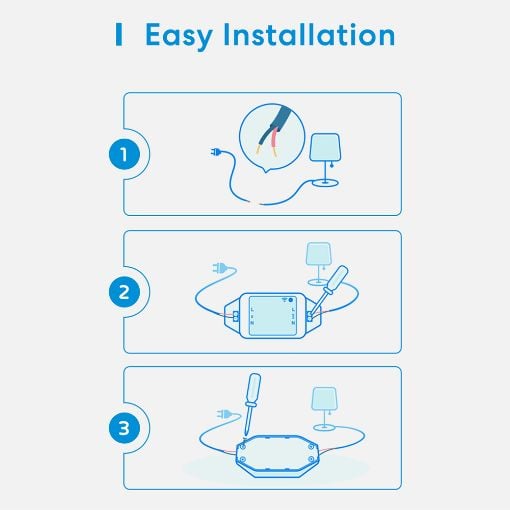 Εικόνα της DIY Smart Ενδιάμεσος Διακόπτης Meross WiFi HomeKit White MSS710HK-UN