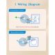 Εικόνα της Smart Εξωτερικός Διακόπτης Meross Two Way White MSS550XHK-EU
