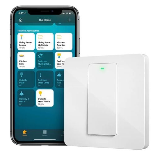 Εικόνα της Smart Εξωτερικός Διακόπτης Meross Two Way White MSS550XHK-EU