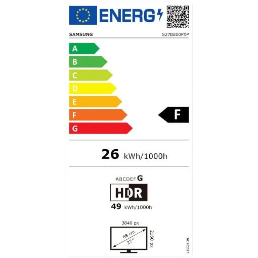 Εικόνα της Οθόνη Samsung ViewFinity S8 LS27B800PXPXEN 27" IPS UHD VESA Display HDR 400