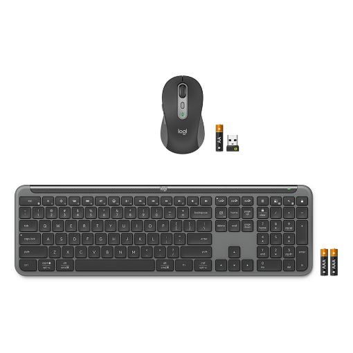 Εικόνα της Πληκτρολόγιο-Ποντίκι Logitech MK950 Signature Slim Wireless (US) Graphite 920-012490