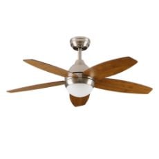 Εικόνα της Ανεμιστήρας Οροφής Estia Celeste 111cm με Φωτισμό Ε27 & Aναστρέψιμα Πτερύγια 70W Beige/ Brown 06-21207