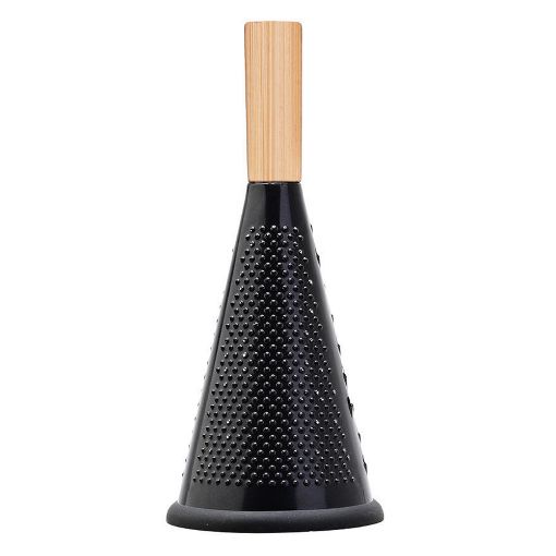 Εικόνα της Τρίφτης Estia Bamboo Essentials Κωνικός Ανοξείδωτος Black 01-14667