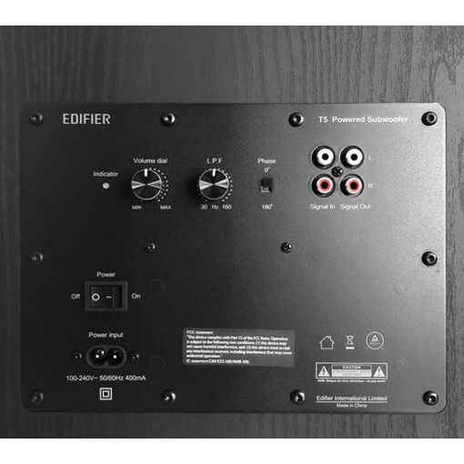 Εικόνα της Subwoofer Edifier T5 Powered Active Black