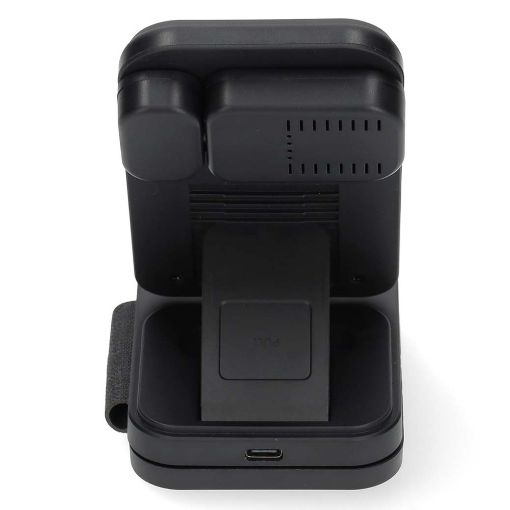 Εικόνα της Φορτιστής Nedis 3-in-1 Wireless Charging 15W Black WDCHAQ15W110BK