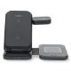 Εικόνα της Φορτιστής Nedis 3-in-1 Wireless Charging 15W Black WDCHAQ15W110BK