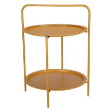 Εικόνα της Τραπέζι Ambiance Bοηθητικό Μεταλλικό 50x66 cm Mustard Yellow X99001530