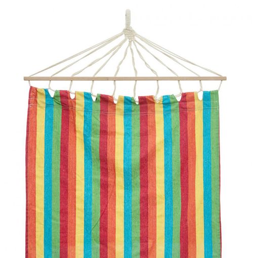 Εικόνα της Αιώρα Heinner με ξύλο 200x80 cm Μπλε/Κόκκινο YGH055