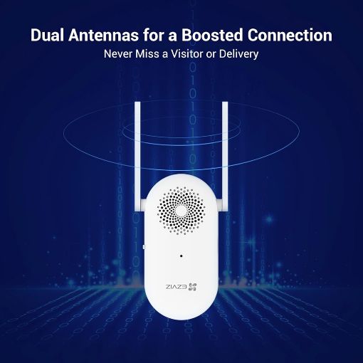 Εικόνα της Ezviz CH1 Smart Wi-Fi Chime for Battery-Powered Video Doorbells (EP3x Pro) White