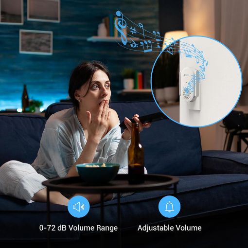Εικόνα της Ezviz CH1 Smart Wi-Fi Chime for Battery-Powered Video Doorbells (EP3x Pro) White