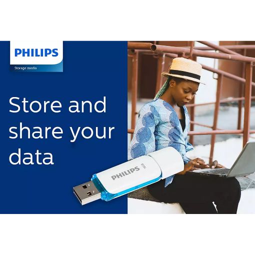 Εικόνα της Philips Snow 16GB USB 2.0 Ocean Blue FM16FD70B/00