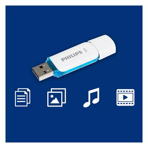 Εικόνα της Philips Snow 16GB USB 2.0 Ocean Blue FM16FD70B/00
