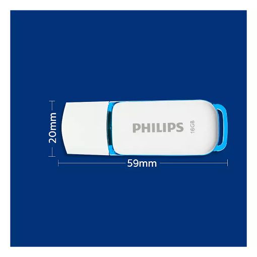 Εικόνα της Philips Snow 16GB USB 2.0 Ocean Blue FM16FD70B/00
