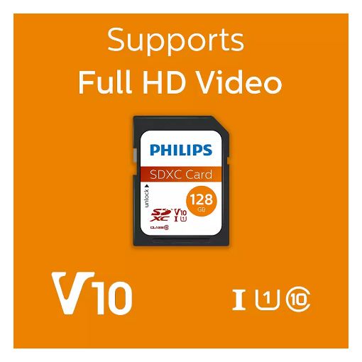 Εικόνα της Κάρτα Μνήμης SDXC Philips Ultra Speed 128GB Class 10 U1 V10 FM12SD55B/00