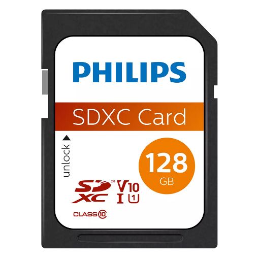 Εικόνα της Κάρτα Μνήμης SDXC Philips Ultra Speed 128GB Class 10 U1 V10 FM12SD55B/00
