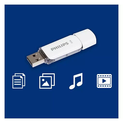 Εικόνα της Philips Snow 32GB USB 2.0 White/Shadow Grey FM32FD70B/00