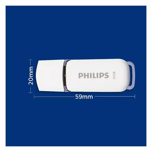 Εικόνα της Philips Snow 32GB USB 2.0 White/Shadow Grey FM32FD70B/00