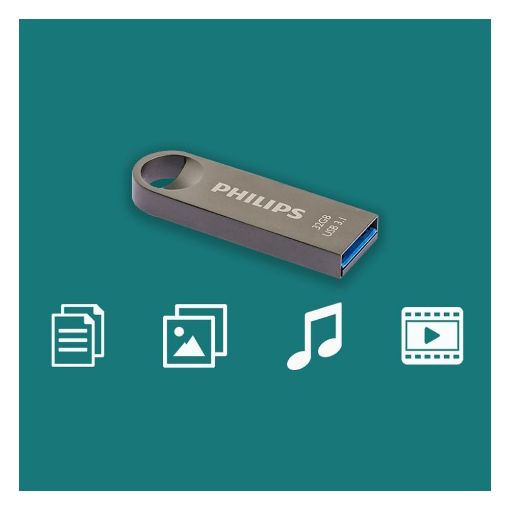 Εικόνα της Philips Moon 32GB USB 3.1 Space Grey FM32FD165B/00