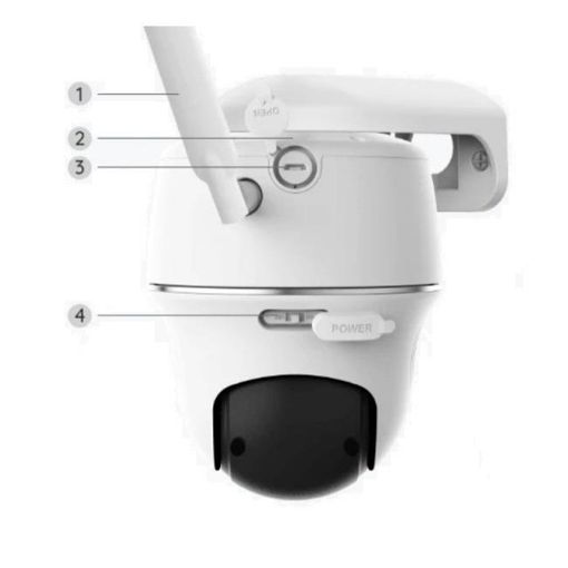 Εικόνα της Indoor/Outdoor Battery/Solar IP Camera Reolink Go G430 Pan/Tilt/Zoom 4G 2K White