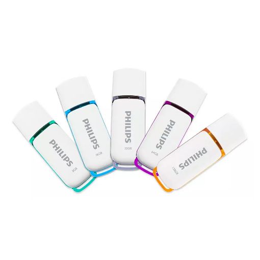Εικόνα της Philips Snow 8GB USB 2.0 White/Spring Green FM08FD70B/00