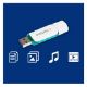 Εικόνα της Philips Snow 8GB USB 2.0 White/Spring Green FM08FD70B/00