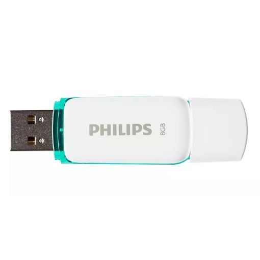 Εικόνα της Philips Snow 8GB USB 2.0 White/Spring Green FM08FD70B/00