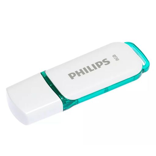 Εικόνα της Philips Snow 8GB USB 2.0 White/Spring Green FM08FD70B/00