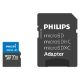Εικόνα της Κάρτα Μνήμης MicroSDXC Philips Ultra Pro 128GB Class 10 UHS-I U3 V30 + Adapter FM12MP65B/00