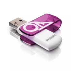 Εικόνα της Philips Vivid 64GB USB 2.0 White/Magic Purple FM64FD05B/00
