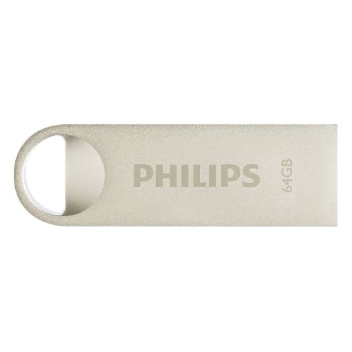 Εικόνα της Philips Moon 64GB USB 2.0 Vintage Silver FM64FD160B/00