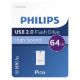 Εικόνα της Philips Pico 64GB USB 2.0 White/Magic Purple FM64FD85B/00