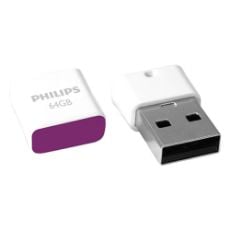Εικόνα της Philips Pico 64GB USB 2.0 White/Magic Purple FM64FD85B/00