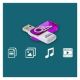 Εικόνα της Philips Vivid 64GB USB 3.0 White/Magic Purple FM64FD00B/00