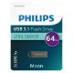 Εικόνα της Philips Moon 64GB USB 3.1 Space Grey FM64FD165B/00