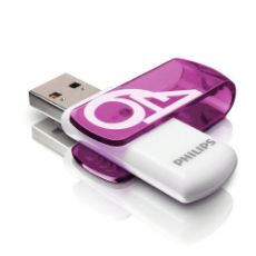 Εικόνα της Philips Vivid 64GB USB 2.0 White/Magic Purple 2-Pack FM64FD05D/00