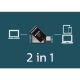 Εικόνα της Philips 2-in-1 64GB USB-A & USB-C 3.1 Black FM64DC152B/00