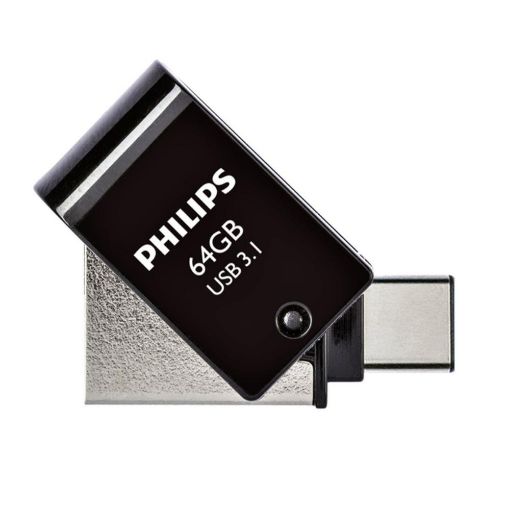 Εικόνα της Philips 2-in-1 64GB USB-A & USB-C 3.1 Black FM64DC152B/00